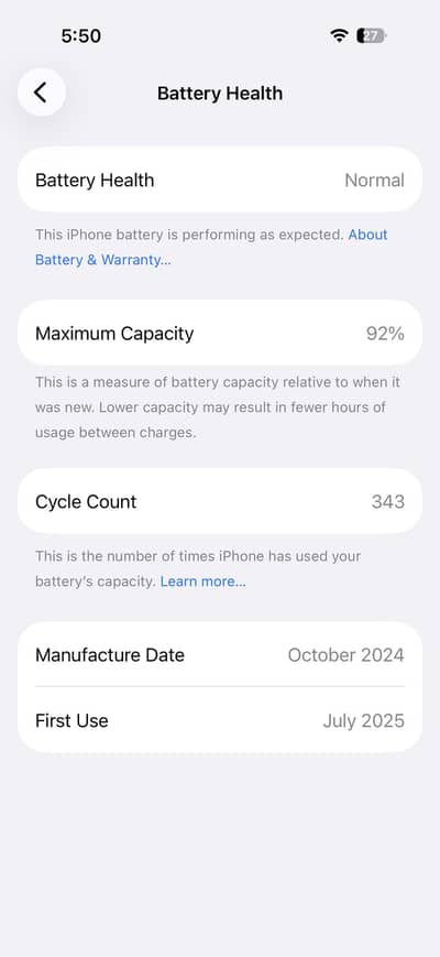 Apple iPhone 16 Pro Jv with box and cable