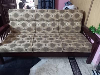 wooden 5 seater sofa set