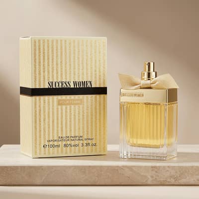 sillion success women perfume 100ml long lasting yellow glass bottle