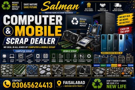 Dead mobile and computer scrape