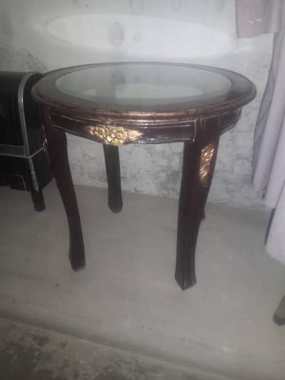 2 chairs with table