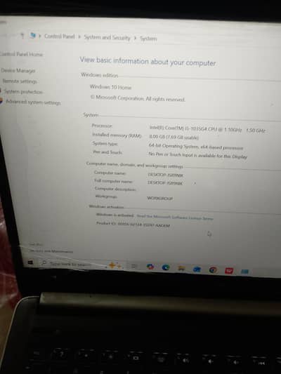 HP i5-10thgeneration, New condition , 8GB-256, SSD