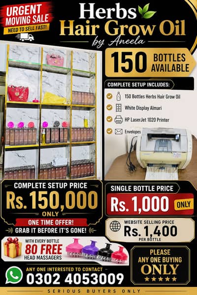  URGENT SALE  Herbs Hair Grow Oil by Aneela