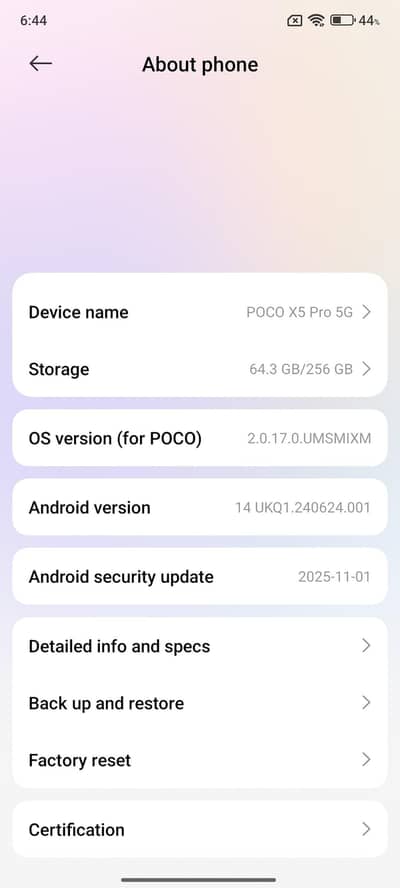 Xiaomi POCO X5 Pro