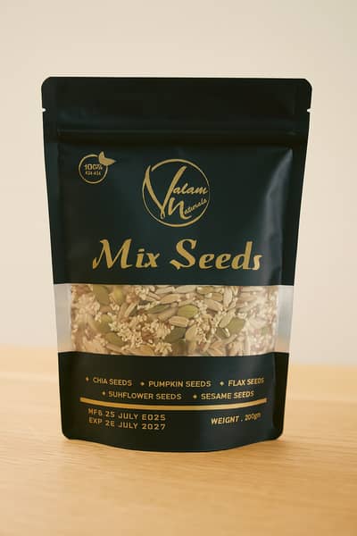 Valam Naturals 5-in-1 Superfood Mix Seeds (250g) – Chia, Flax, Pumpkin