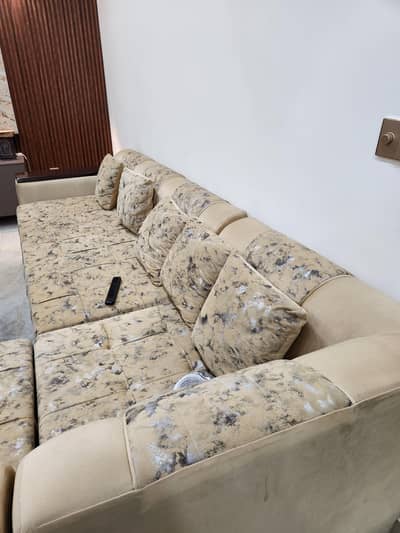 L shape luxury sofa for living room