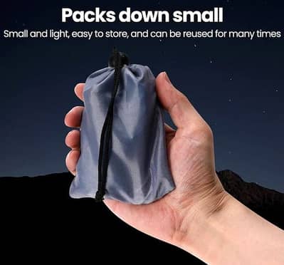 Foldable Inflatable LED Camping Light with Magnetic Base & Storage Pou