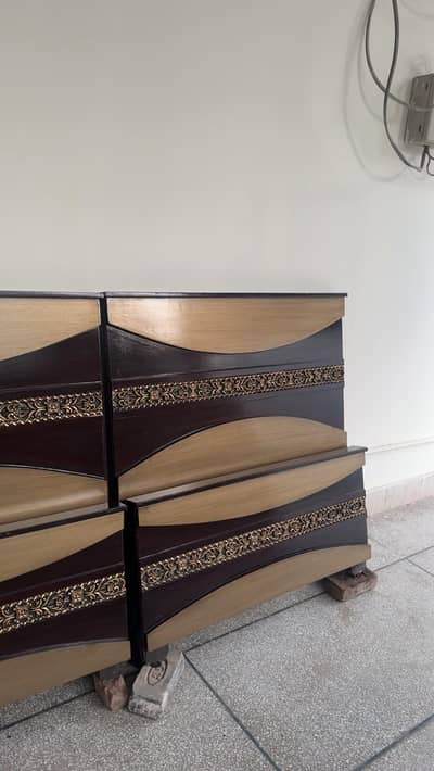Brand new Wooden 2 single beds
