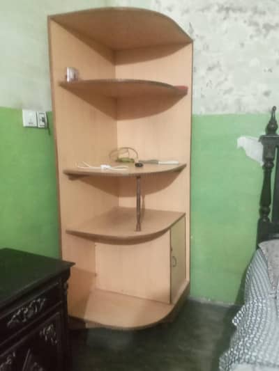 wooden shelf