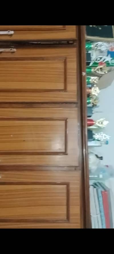 wooden wardrobe