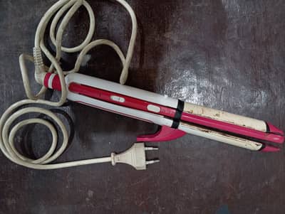 Kemei KM-1291 3-in-1 Hair Straightener, Curler & Crimper (Used - Good
