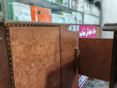 Mobile Shop Counter with Glass Display for Sale