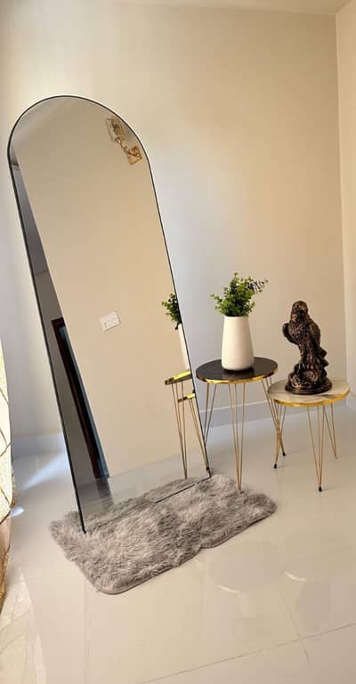 Full length standing mirror - Brand New |Wooden back | Frameless front