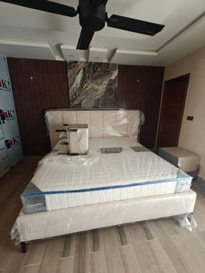 Luxury King Size-  Bed Set with Premium Mattress -Modern Design