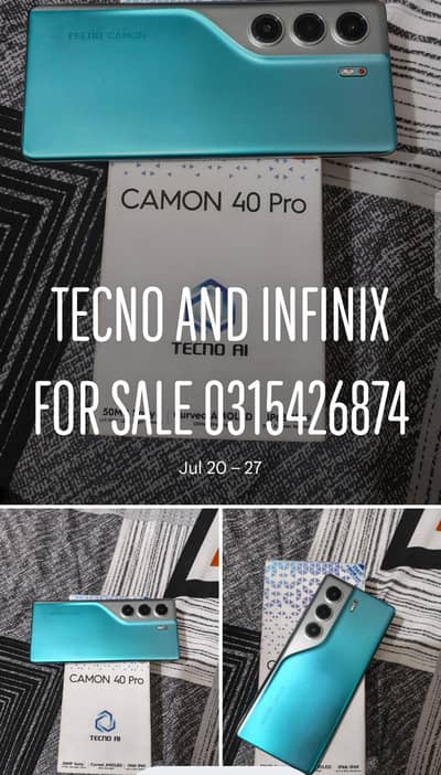 Tecno CAMON 40 Pro And Infinix Note 50 0315/4268/747