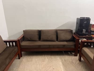 Pure sheesham wood sofa set