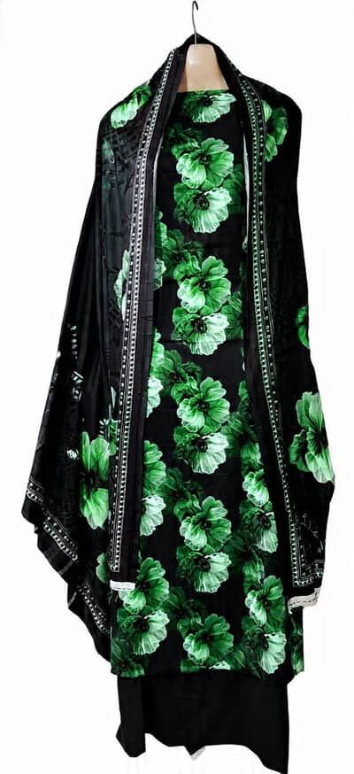 Brand _3piece Lawan suit larg size dupatta All color available
