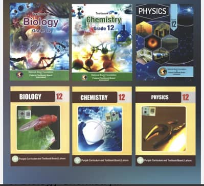 Bio phy chem textbooks of first and second yearof fed and punjab board