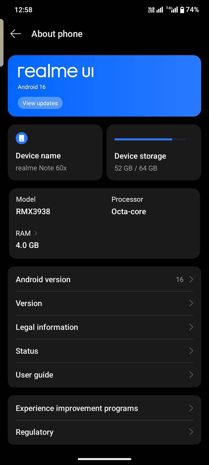 Realme note 60x 2