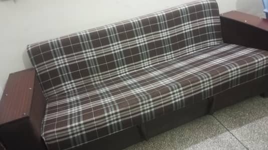 sofa cobad plus study table for sale. sofa 15000. and table seven thous