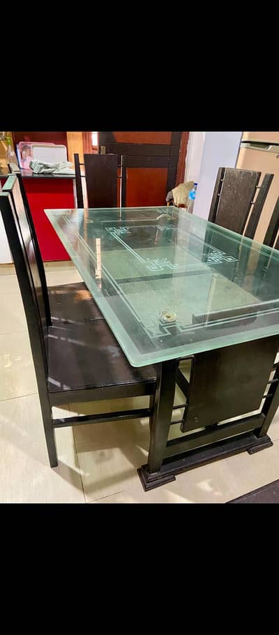 wooden dining table