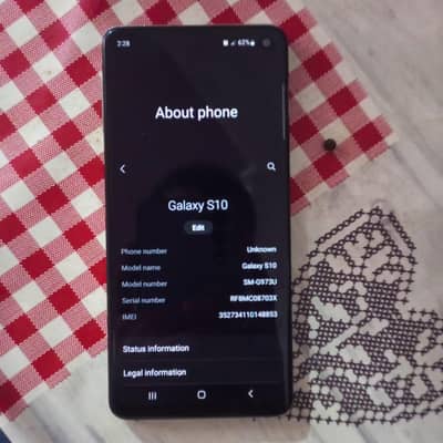 Samsung s 10  6/128 non pta