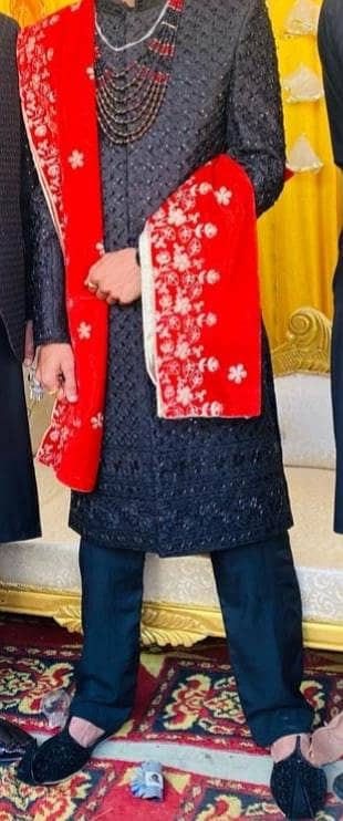 black small size new sherwani 03329447309 whattsal
