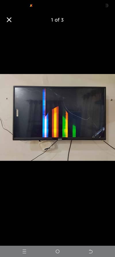 Samsung Smart android Led tv 43 inch broken inside