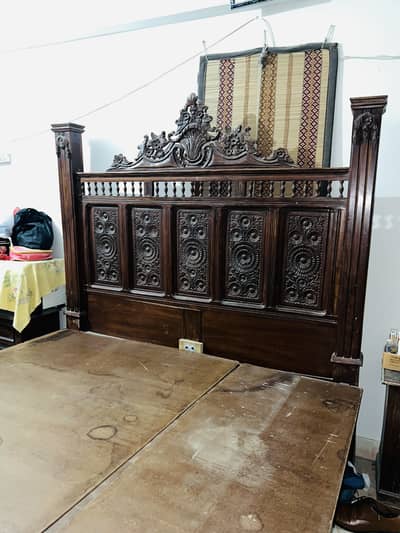 Bed set pure wood (hand make)