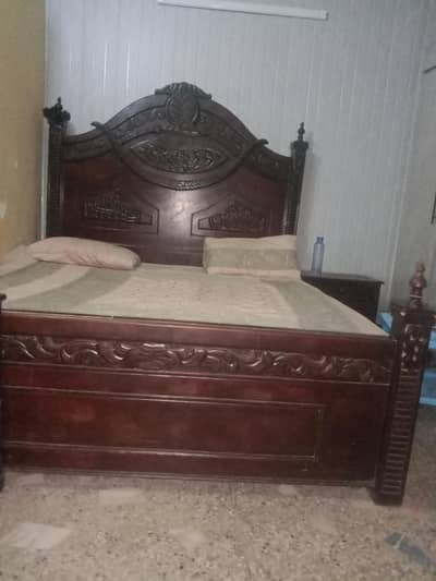 bed with side tables good comdition