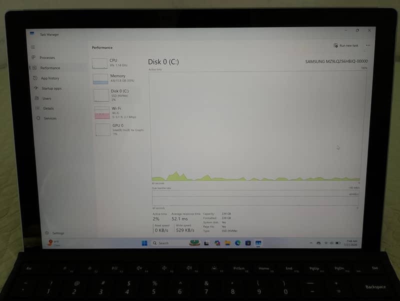 Microsoft surface pro 7+ 2