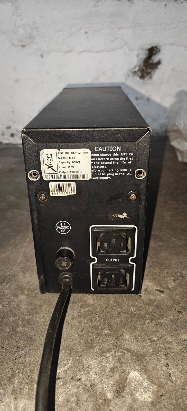 (computer backup) Xpert 650VA E65 UPS without battery 1
