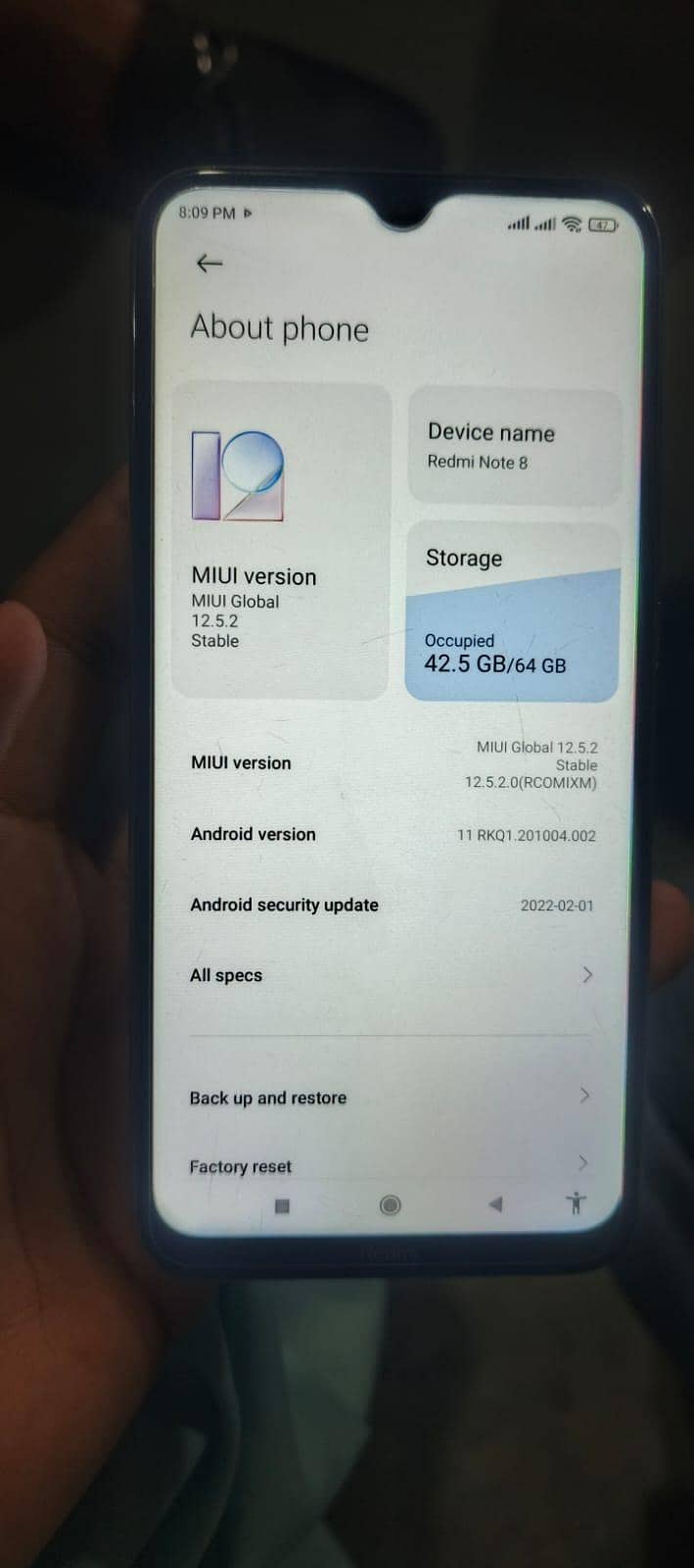 Xiaomi Redmi Note 8 1
