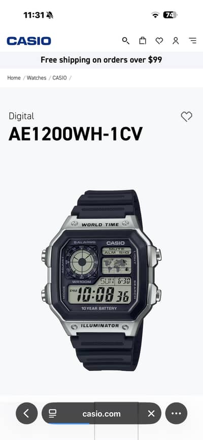 Casio AE1200 Mens Watch.