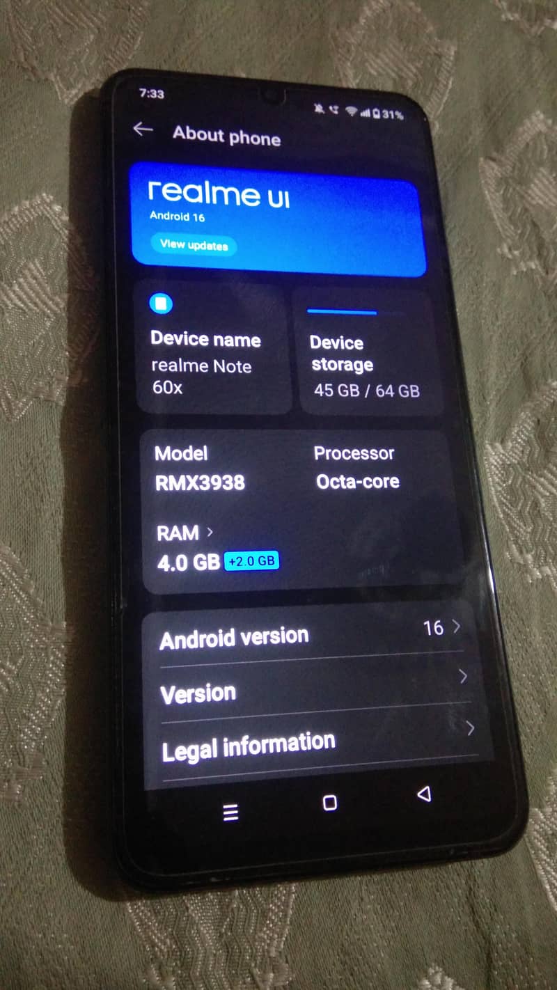 Realme Note 60x 1