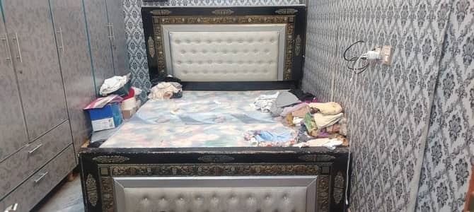 Bed with side tables, Dressing and 6 Seater Sofa Set