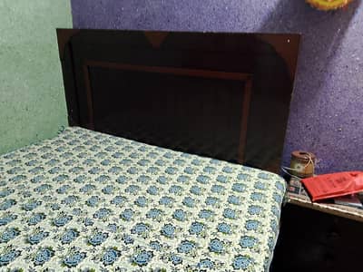 wooden bed