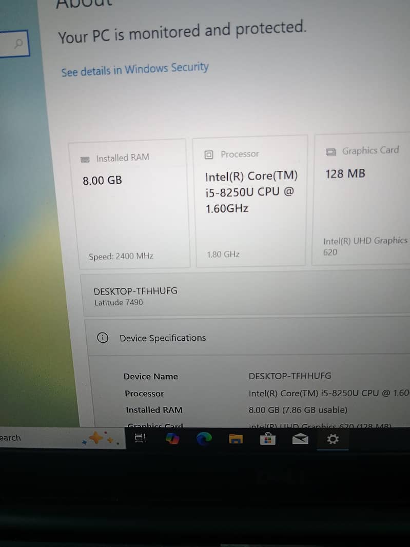 Dell E7490 (i5 8th) 5