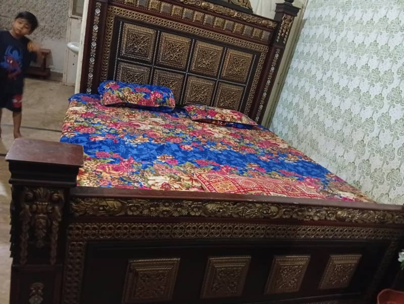 bed with side table 1