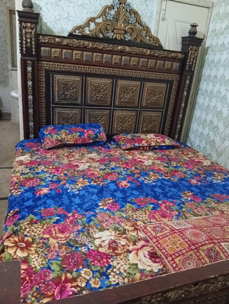 bed with side table 2