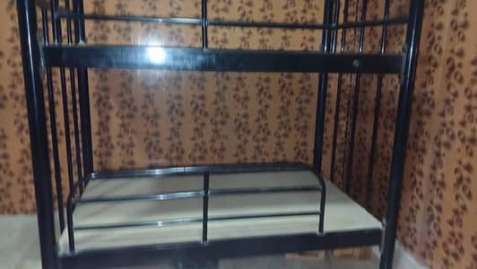 Triple iron bunk bed for kids for sell in good  condition