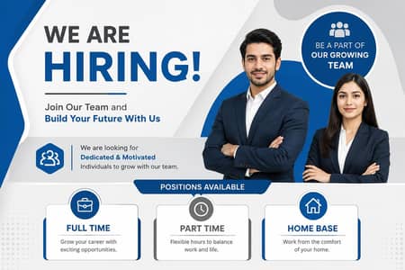 Hiring Male and Female for Work