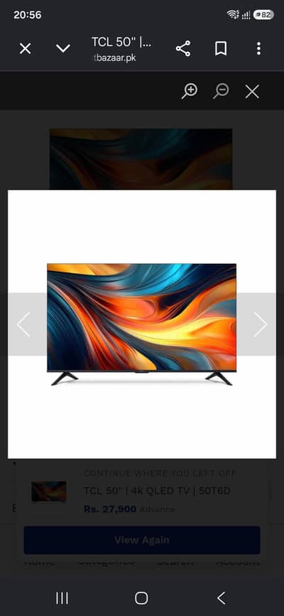 Brand New Sealed TCL 50" 4K QLED (50T6D) – Official Warranty – Fixed D