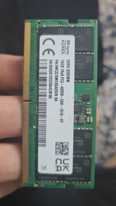 SK Hynix  16 GB laptop ram 4800mt/s