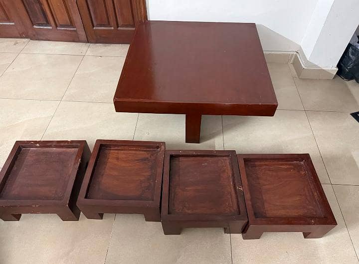 Table with stools 2