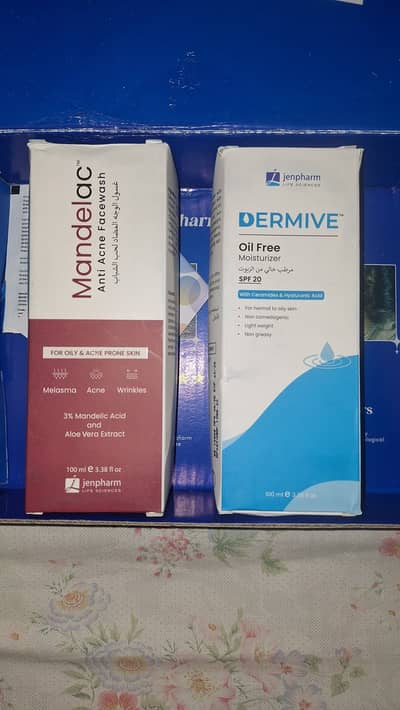 Jenpharm MandelAC Facewash & Dermive Oil Free Moisturizer