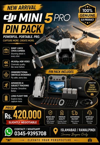 DJI Mini 5 Pro Pin Pack – Brand New