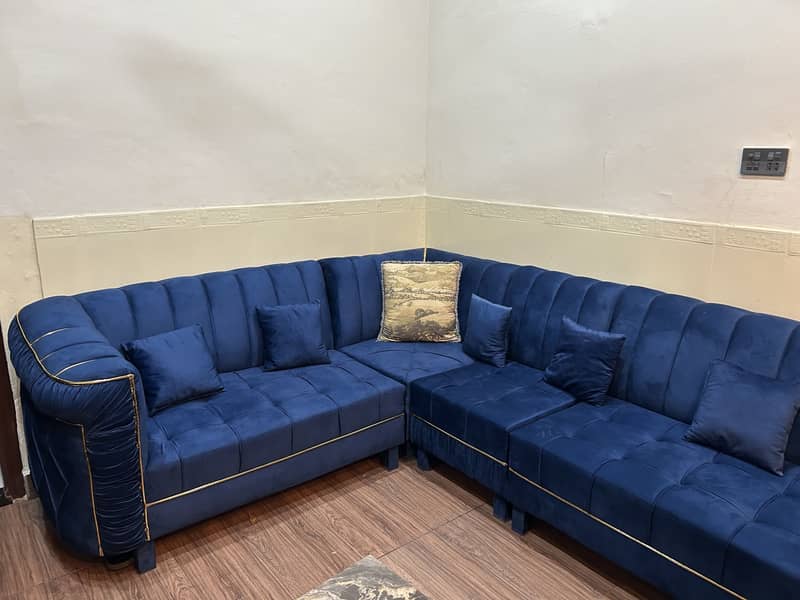 L shape sofa set 2