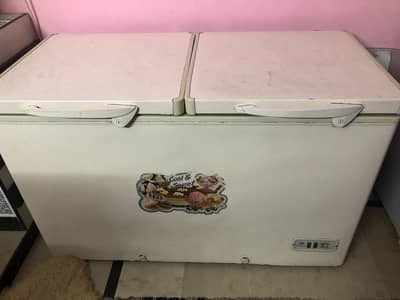 Double door deep freezer
