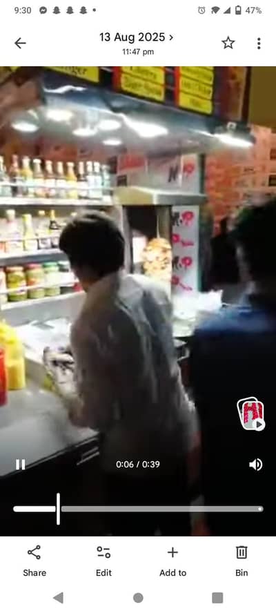 arabic style shawarma counter with extra hot plate